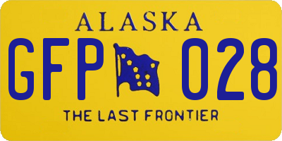 AK license plate GFP028