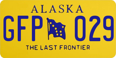 AK license plate GFP029