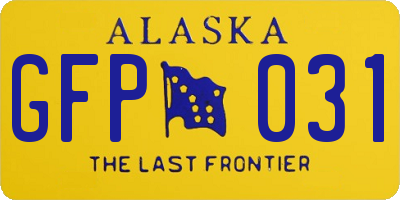 AK license plate GFP031