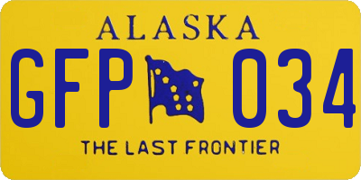 AK license plate GFP034