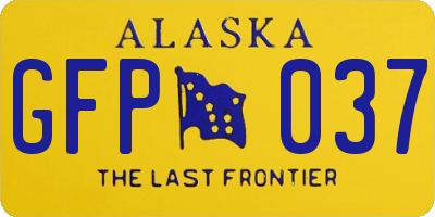 AK license plate GFP037