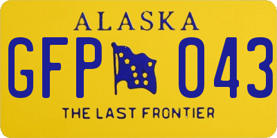 AK license plate GFP043