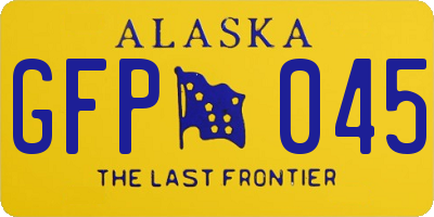 AK license plate GFP045