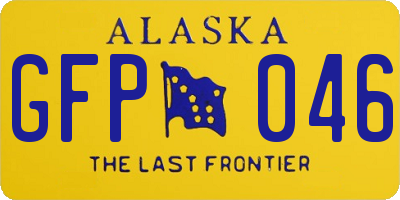 AK license plate GFP046