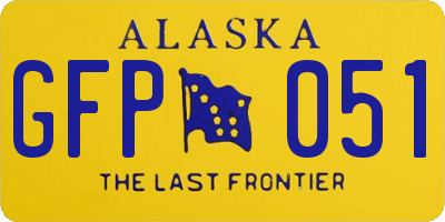 AK license plate GFP051