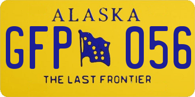 AK license plate GFP056
