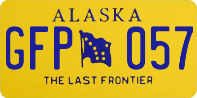 AK license plate GFP057