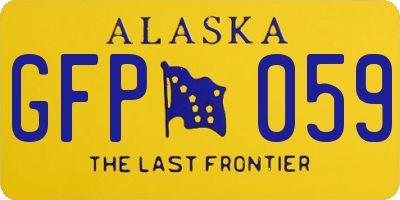 AK license plate GFP059