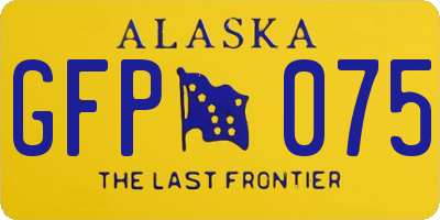 AK license plate GFP075