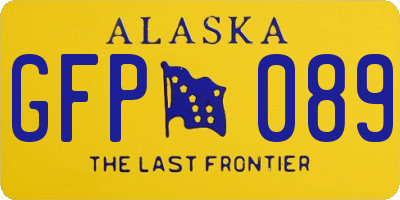 AK license plate GFP089