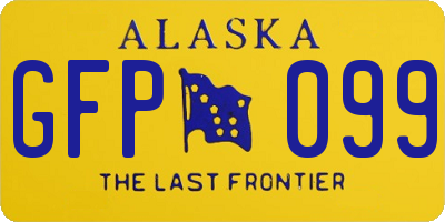 AK license plate GFP099