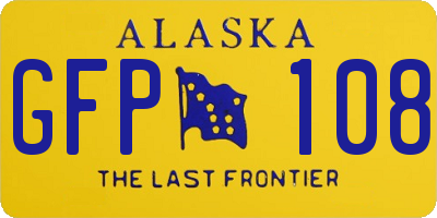AK license plate GFP108