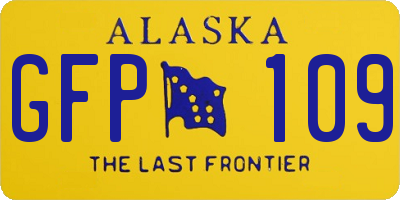 AK license plate GFP109
