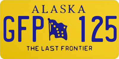 AK license plate GFP125