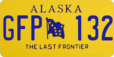 AK license plate GFP132