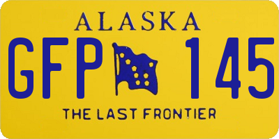AK license plate GFP145