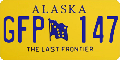 AK license plate GFP147