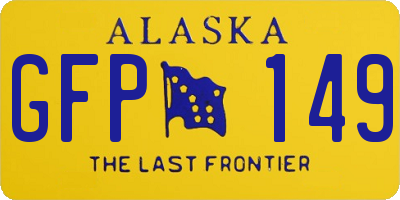 AK license plate GFP149
