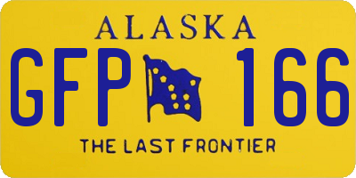 AK license plate GFP166