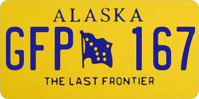 AK license plate GFP167