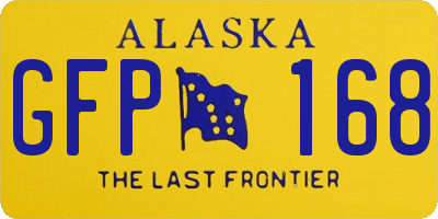 AK license plate GFP168