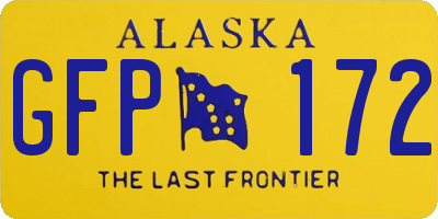 AK license plate GFP172