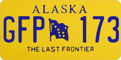 AK license plate GFP173