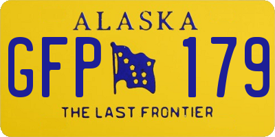 AK license plate GFP179