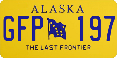 AK license plate GFP197