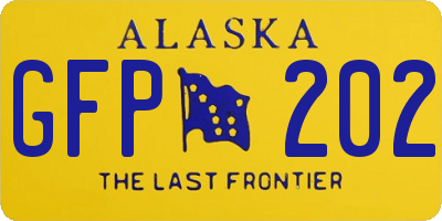 AK license plate GFP202