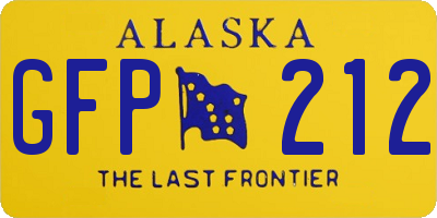 AK license plate GFP212