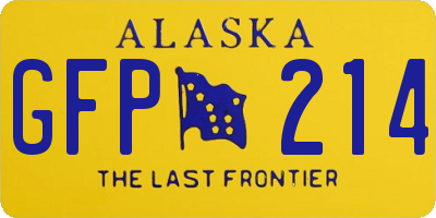 AK license plate GFP214