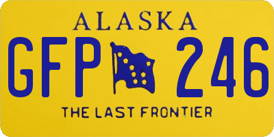 AK license plate GFP246