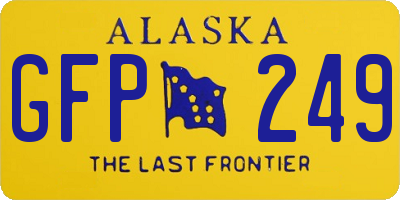 AK license plate GFP249