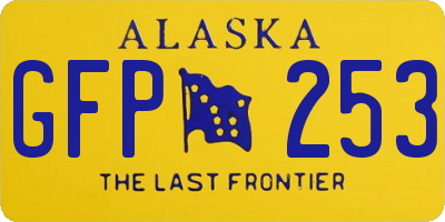 AK license plate GFP253
