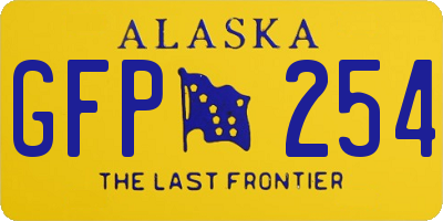 AK license plate GFP254