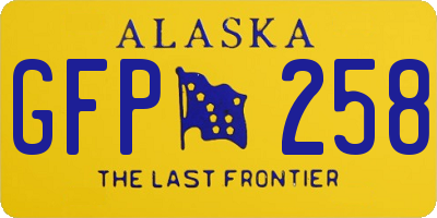 AK license plate GFP258