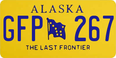 AK license plate GFP267