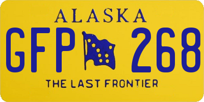 AK license plate GFP268