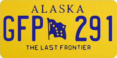 AK license plate GFP291