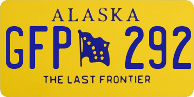 AK license plate GFP292