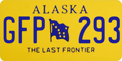 AK license plate GFP293