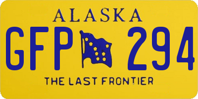 AK license plate GFP294
