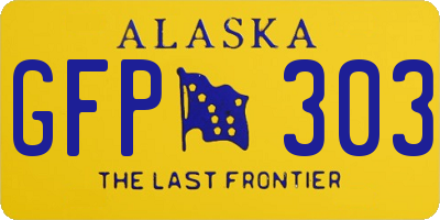 AK license plate GFP303