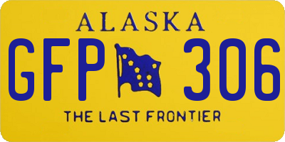 AK license plate GFP306