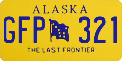 AK license plate GFP321