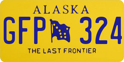 AK license plate GFP324