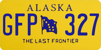 AK license plate GFP327