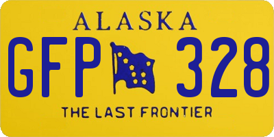 AK license plate GFP328