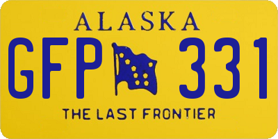 AK license plate GFP331